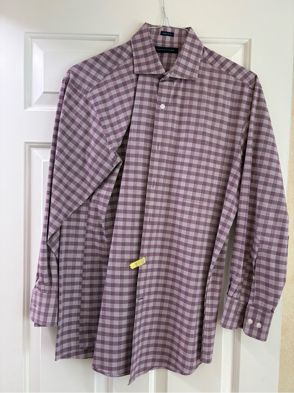 Tommy Hilfiger Purple Check Dress Shirt